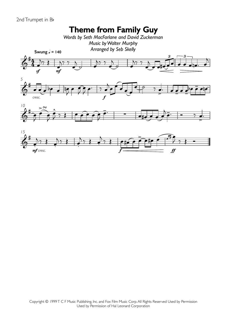 Theme From Family Guy Theme From Family Guy Brass Ensemble scores gallery preview page 4