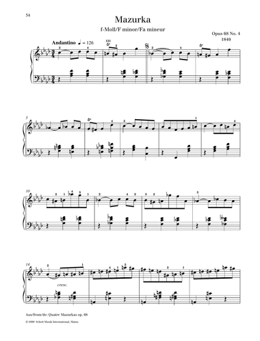 Mazurka F minor