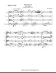 MEDITATION from Thais, String Quartet, Intermediate Level for 2 violins, viola and cello