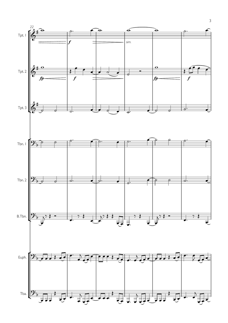 Paradise Paradise Brass Ensemble scores gallery preview page 3