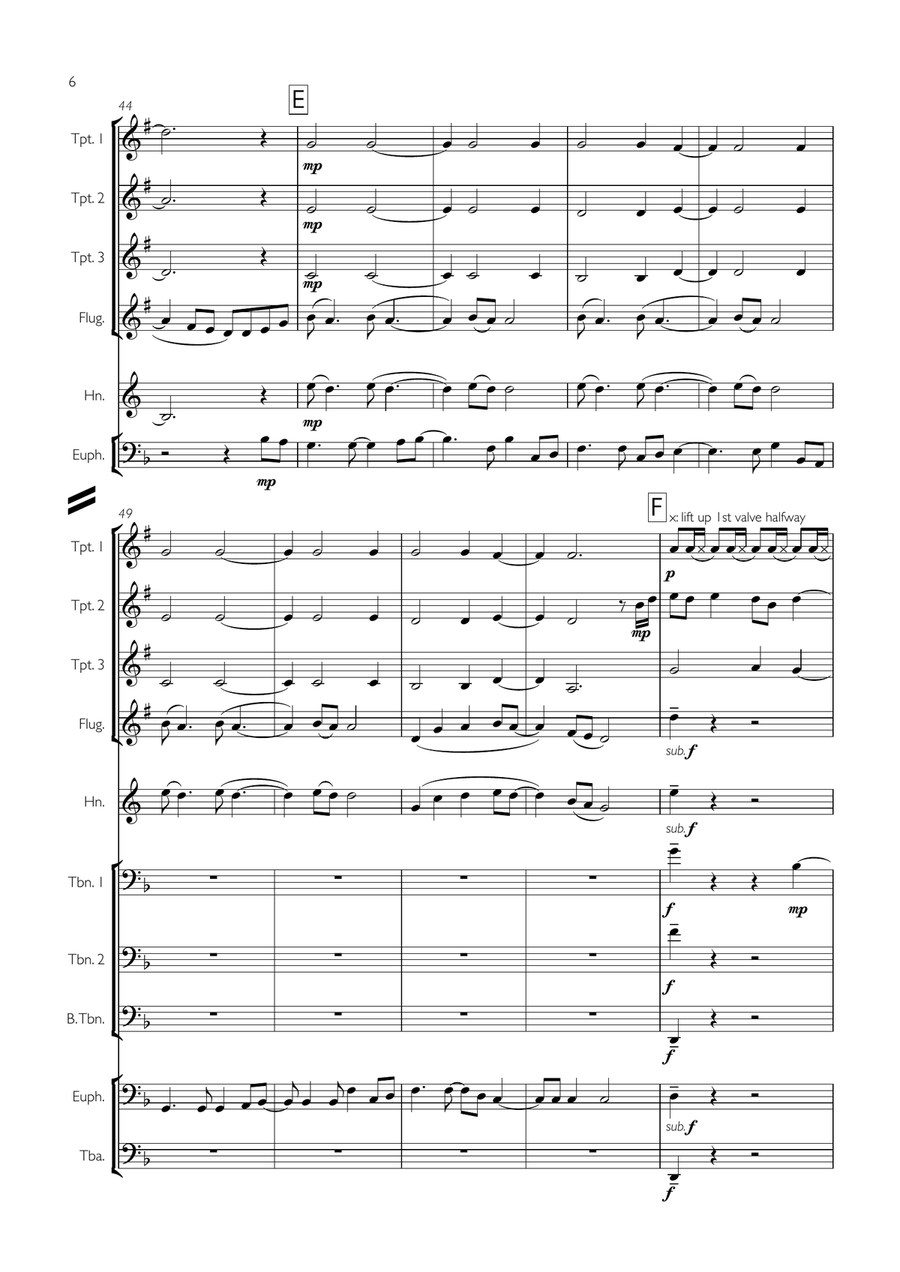 Paradise Paradise Brass Ensemble scores gallery preview page 6