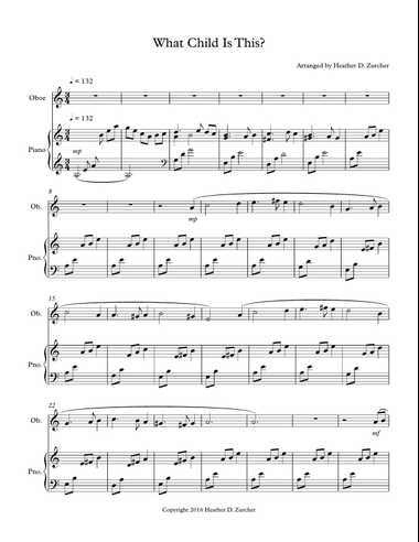 What Child Is This? - Oboe Solo