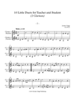 10 Little Duets for Teacher and Student (2 Clarinets)