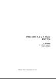 BACH J.S. - PRELUDE N. 4 in D Major - BWV 936 - Arr. for SAB Choir in vocalization