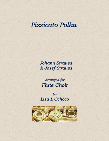 Pizzicato Polka for Flute Choir