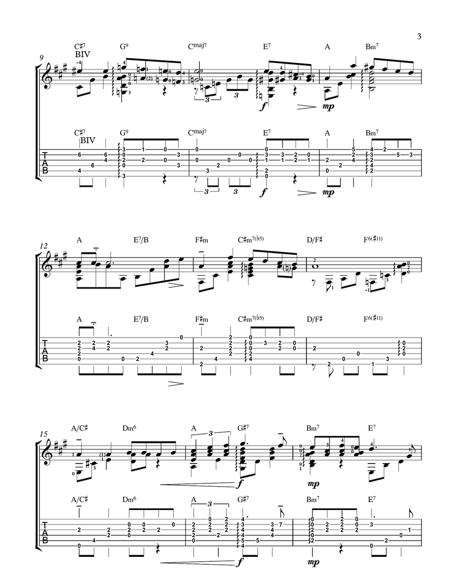 The Christmas Song (Chestnuts Roasting On An Open Fire) Electric Guitar scores gallery preview page 3