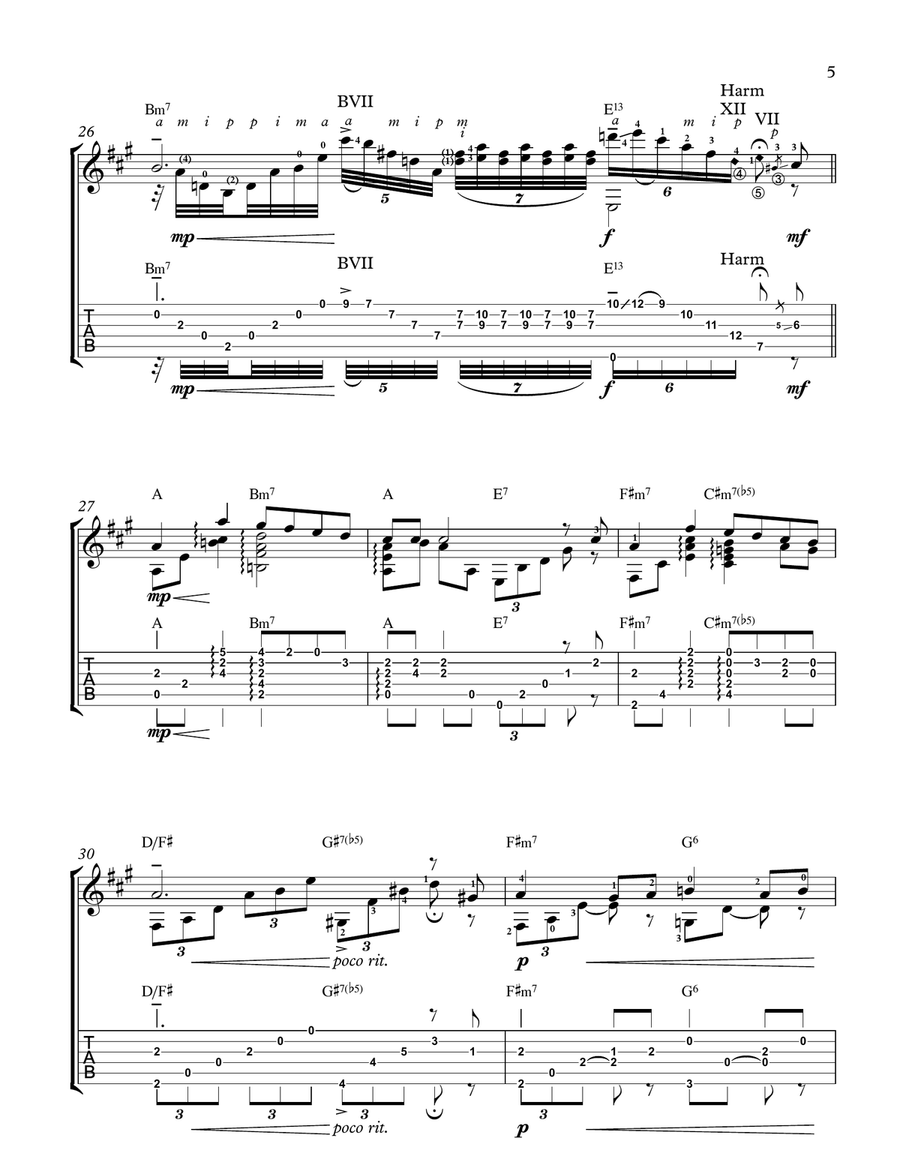 The Christmas Song (Chestnuts Roasting On An Open Fire) Electric Guitar scores gallery preview page 5