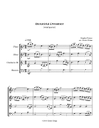 Beautiful Dreamer (wind quartet) mini preview
