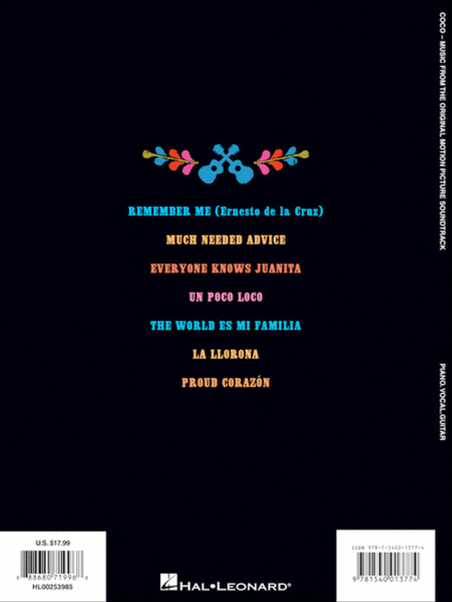 Disney/Pixar's Coco Disney/Pixar's Coco Piano, Vocal, Guitar scores gallery preview page 6