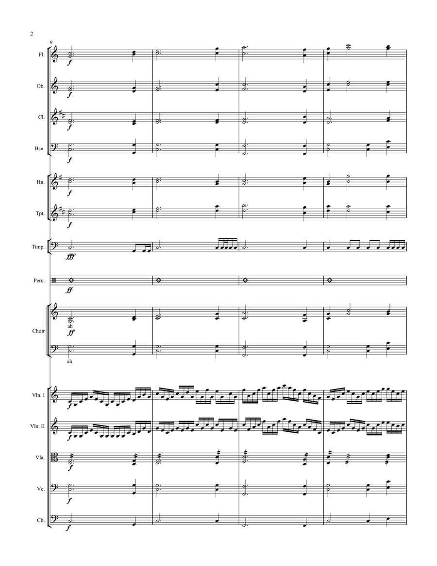 Filmscore No.1 (Victory) Filmscore No.1 (Victory) Choir scores gallery preview page 2