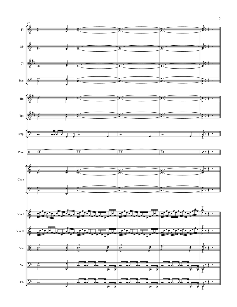 Filmscore No.1 (Victory) Filmscore No.1 (Victory) Choir scores gallery preview page 5