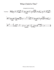 What Child Is This? - Trombone mini preview
