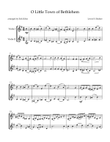 O Little Town of Bethlehem - Violin duet