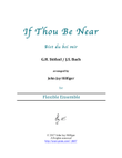 If Thou Be Near (Bist du bei mir) - flexible ensemble