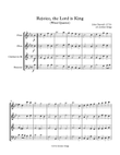 Rejoice, the Lord is King (Wind Quartet) mini preview