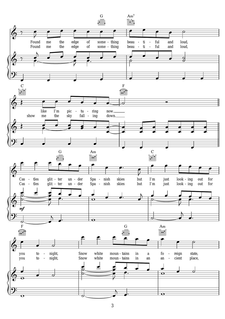 Stranger Things (featuring OneRepublic) Piano, Vocal scores gallery preview page 3