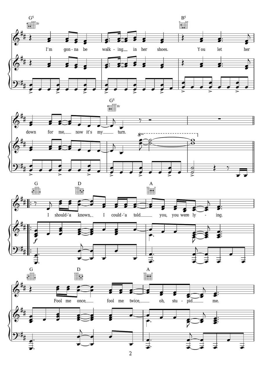Guilty Flowers Guilty Flowers Piano, Vocal scores gallery preview page 2