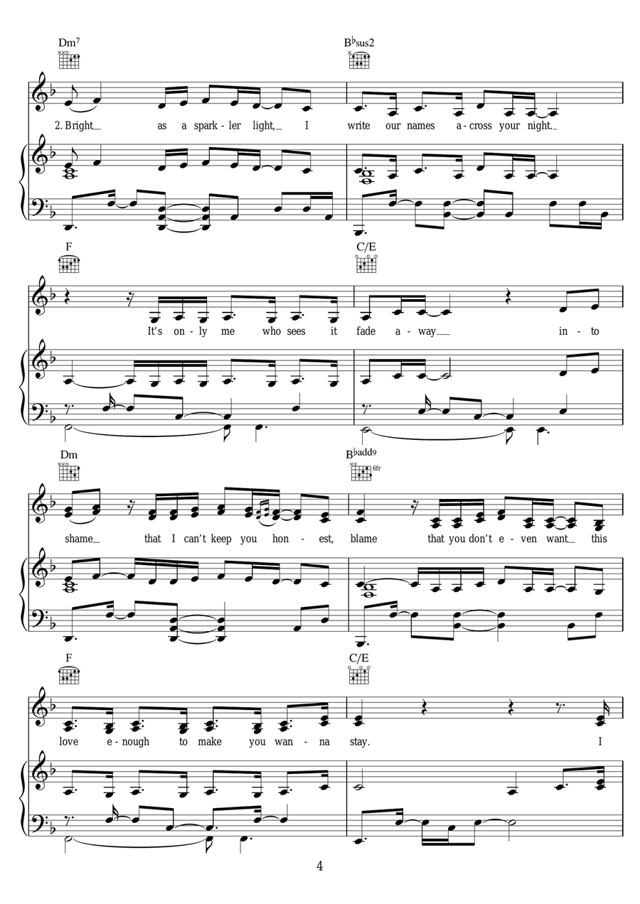 Cartwheels Cartwheels Piano, Vocal scores gallery preview page 4