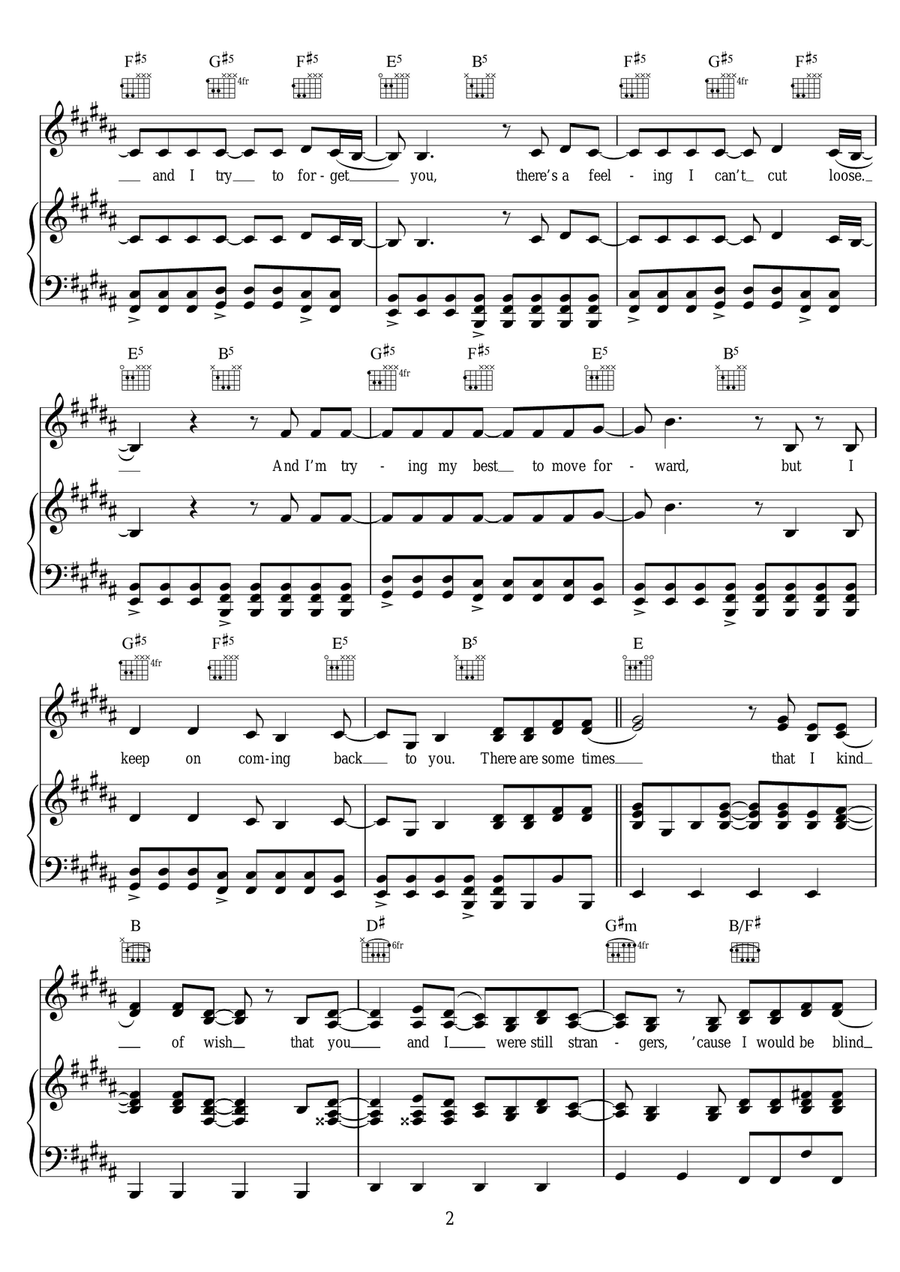 Boomerang Boomerang Piano, Vocal scores gallery preview page 2
