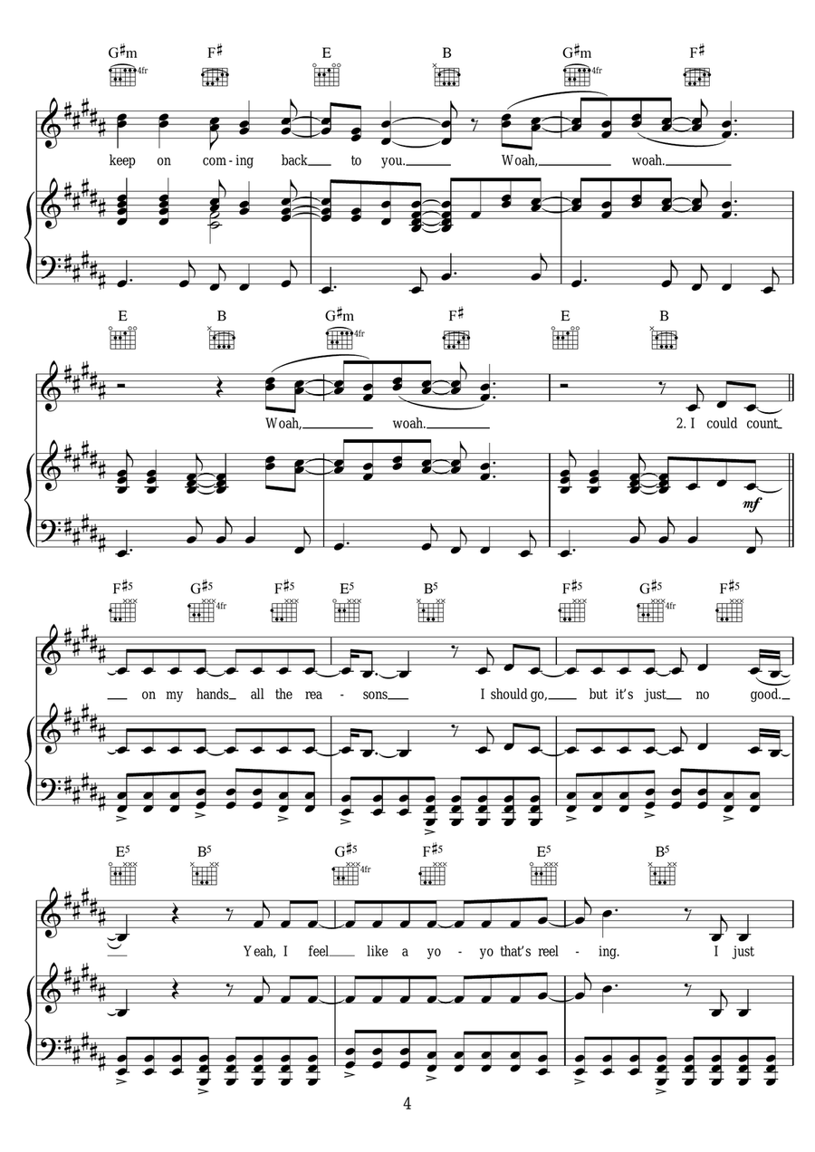 Boomerang Boomerang Piano, Vocal scores gallery preview page 4