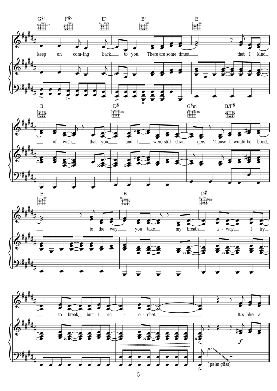 Boomerang Boomerang Piano, Vocal scores gallery preview page 5