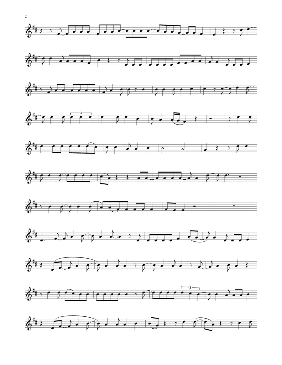 Thunder Road Thunder Road Trumpet Solo scores gallery preview page 2