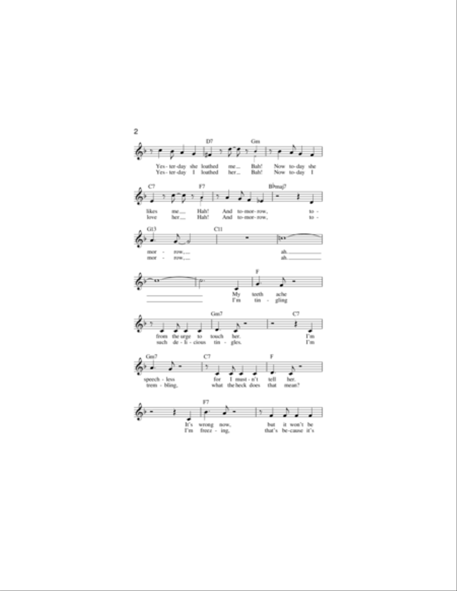 She Loves Me Piano scores gallery preview page 2