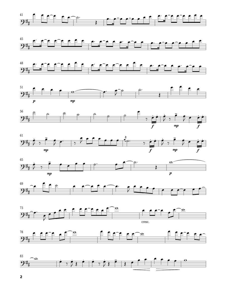 Because Of You Because Of You Cello Solo scores gallery preview page 2