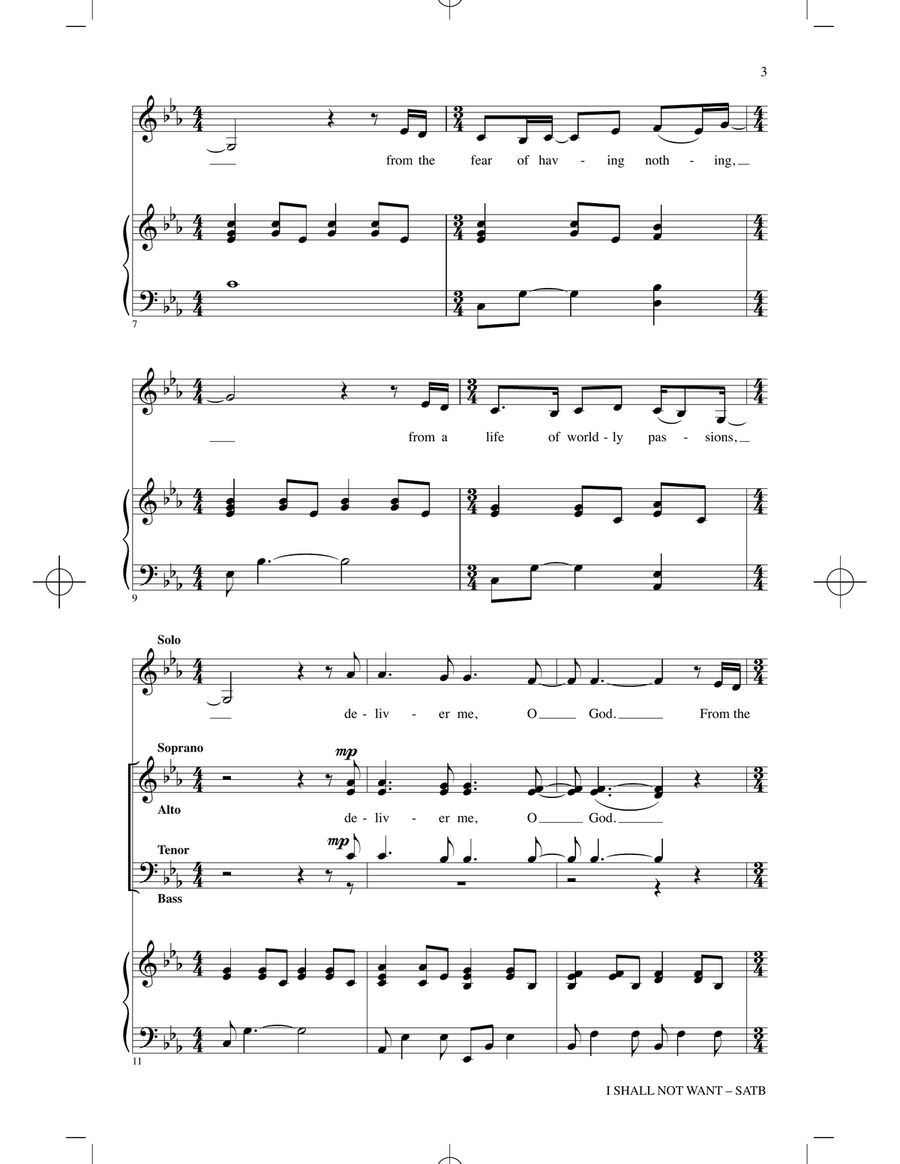 I Shall Not Want I Shall Not Want 4-Part scores gallery preview page 2