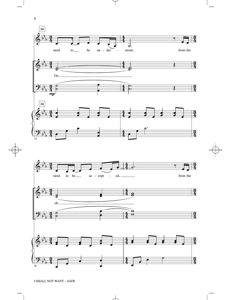I Shall Not Want I Shall Not Want 4-Part scores gallery preview page 3