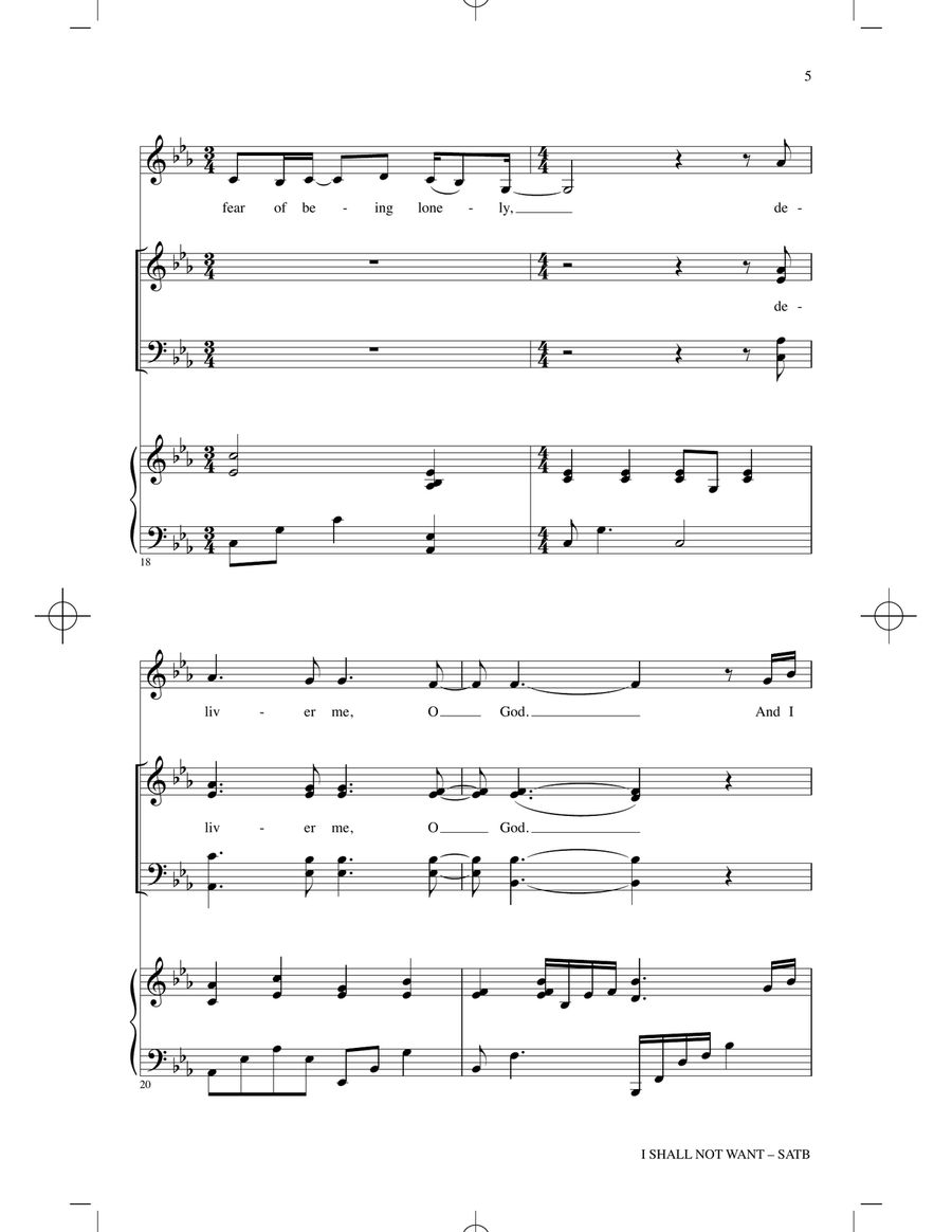 I Shall Not Want I Shall Not Want 4-Part scores gallery preview page 4
