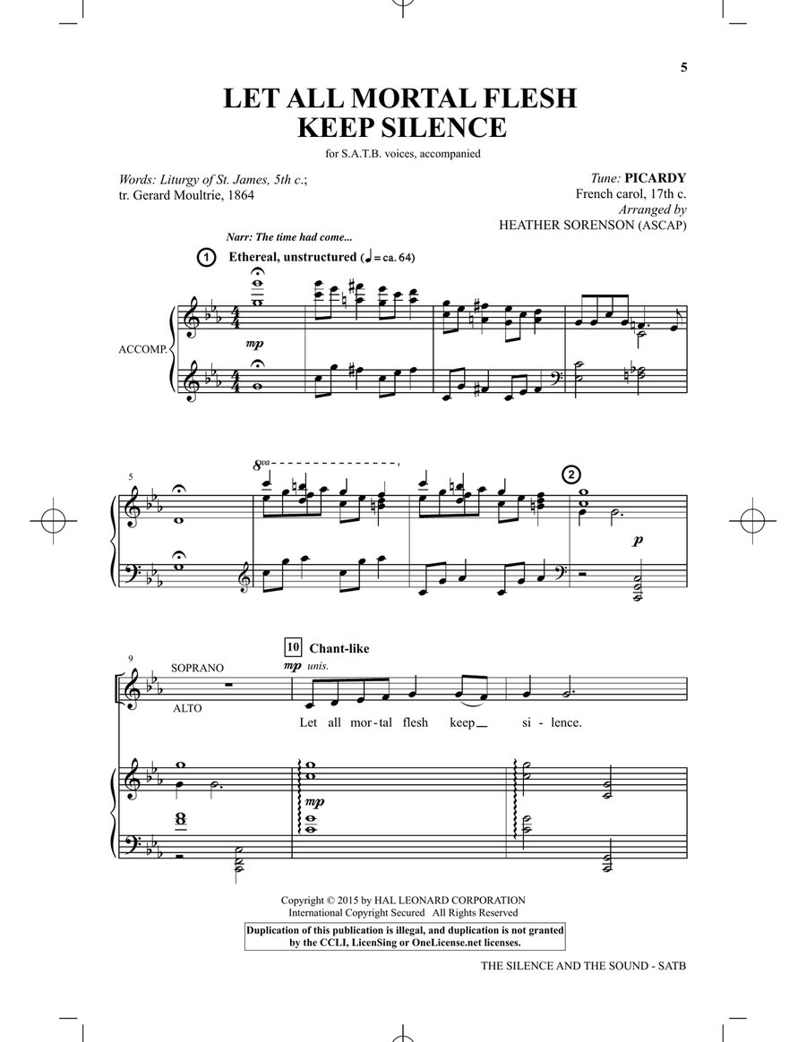The Silence and The Sound: A Cantata for Christmas 4-Part scores gallery preview page 2