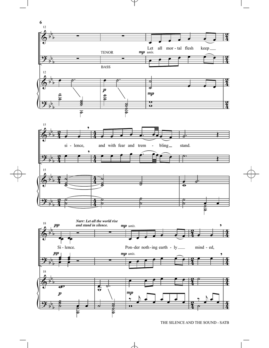 The Silence and The Sound: A Cantata for Christmas 4-Part scores gallery preview page 3