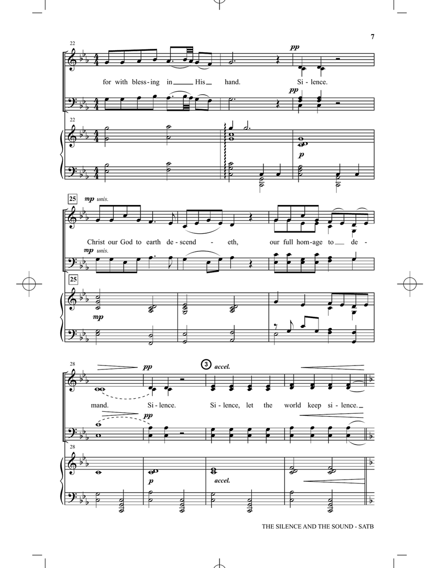 The Silence and The Sound: A Cantata for Christmas 4-Part scores gallery preview page 4