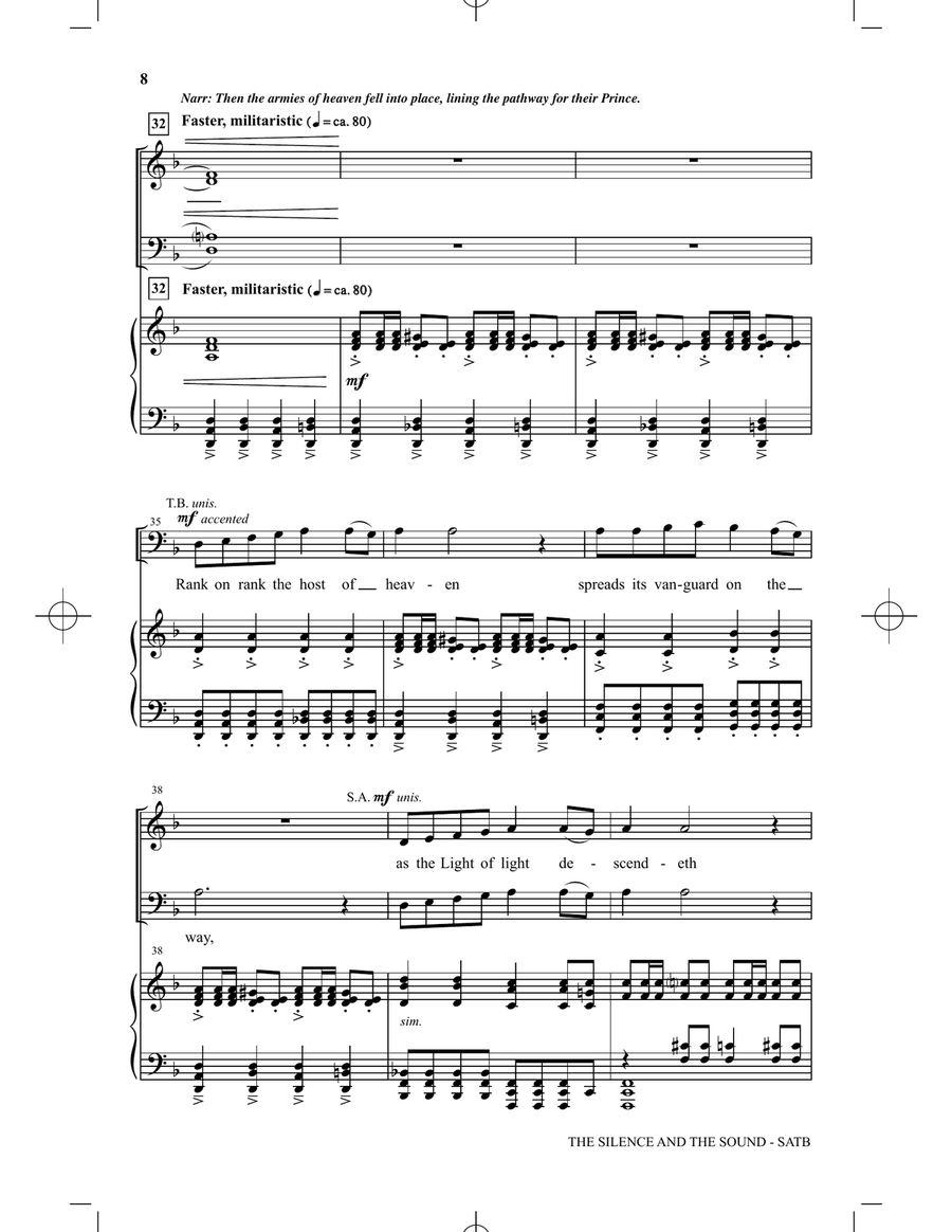 The Silence and The Sound: A Cantata for Christmas 4-Part scores gallery preview page 5