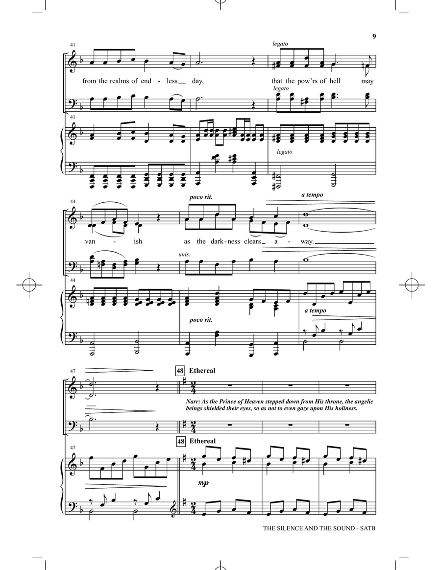 The Silence and The Sound: A Cantata for Christmas 4-Part scores gallery preview page 6
