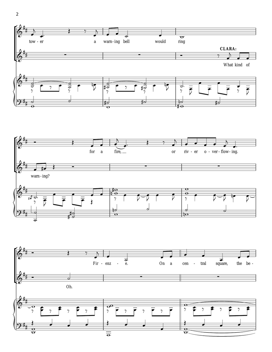 Statues And Stories (from The Light In The Piazza) Piano, Vocal scores gallery preview page 2