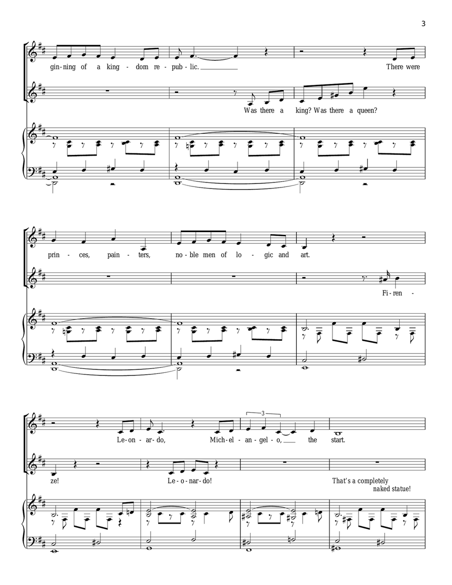 Statues And Stories (from The Light In The Piazza) Piano, Vocal scores gallery preview page 3