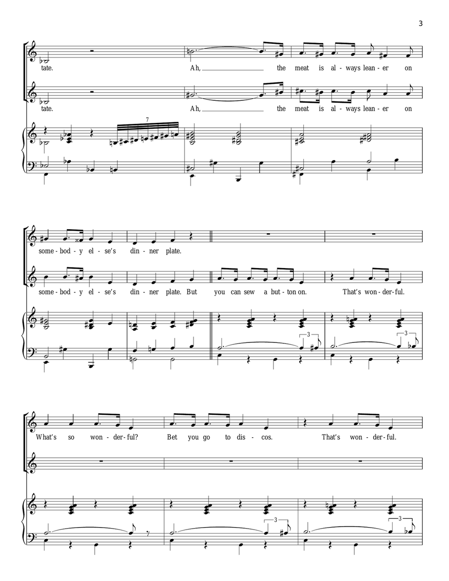 The Grass Is Always Greener (from Woman Of The Year) Piano, Vocal scores gallery preview page 3