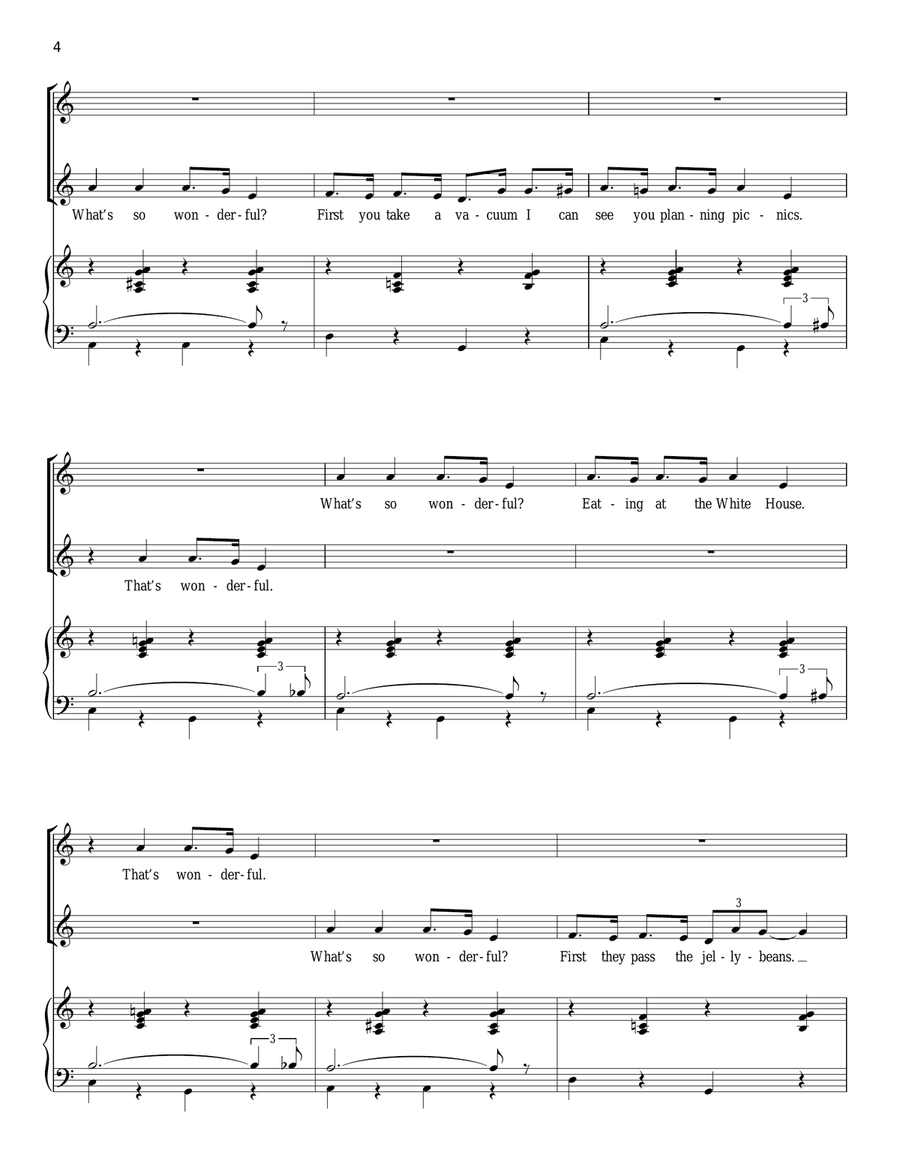 The Grass Is Always Greener (from Woman Of The Year) Piano, Vocal scores gallery preview page 4