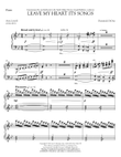 Leave My Heart Its Songs - Piano