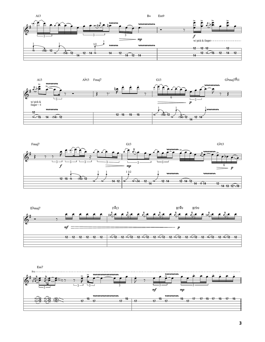 Riviera Paradise Riviera Paradise Electric Guitar scores gallery preview page 3