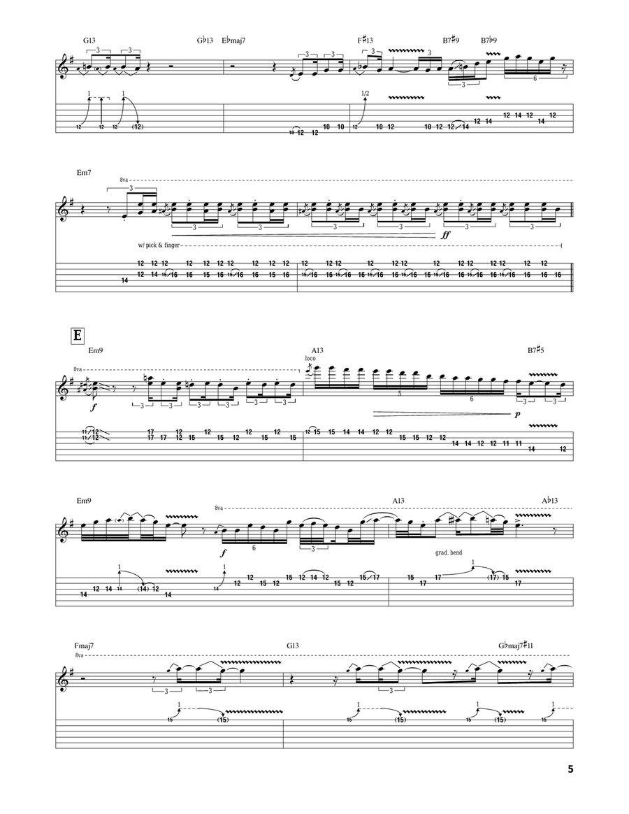 Riviera Paradise Riviera Paradise Electric Guitar scores gallery preview page 5