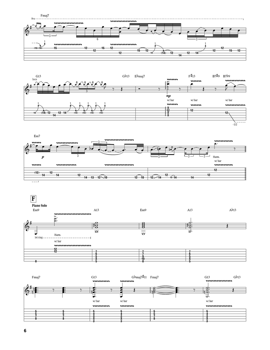 Riviera Paradise Riviera Paradise Electric Guitar scores gallery preview page 6
