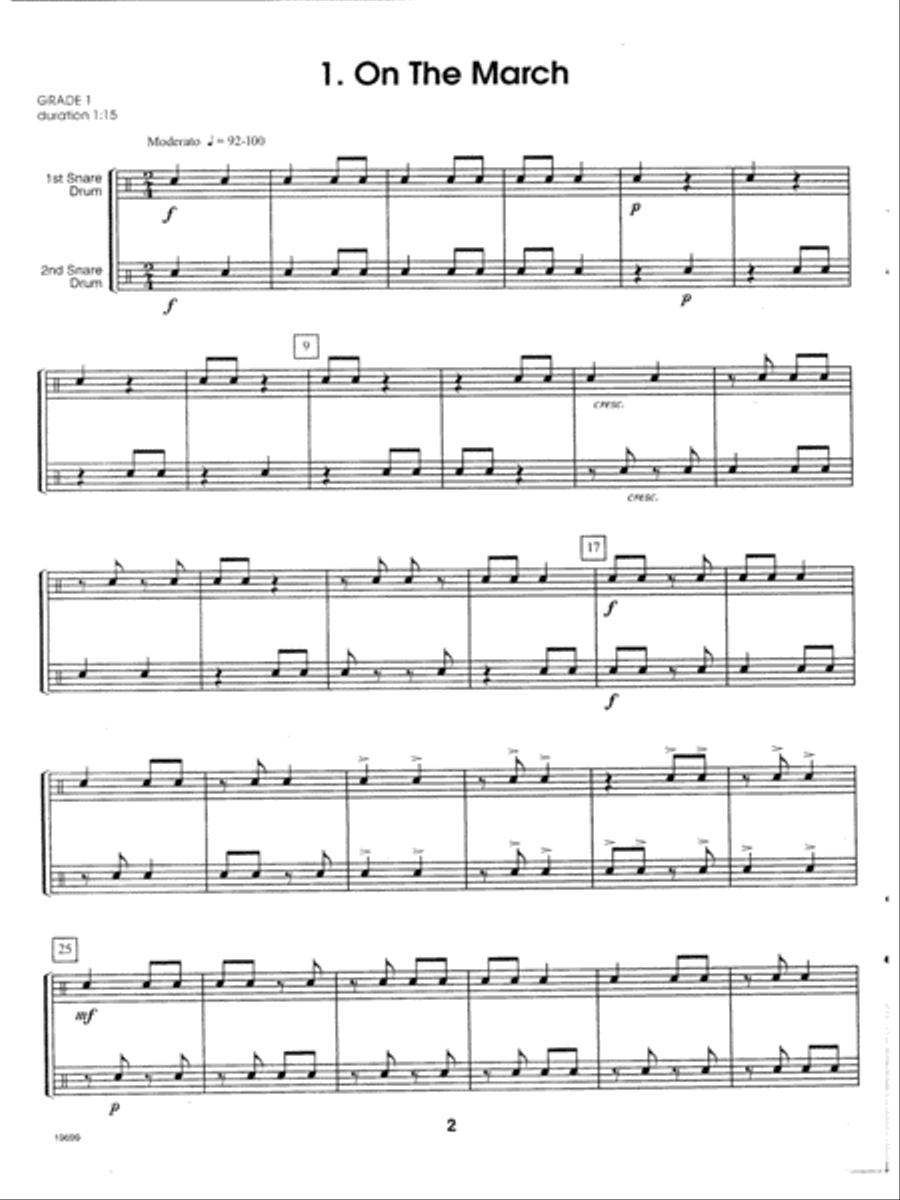 More Contest Duets For Young Snare Drummers Snare Drum scores gallery preview page 2