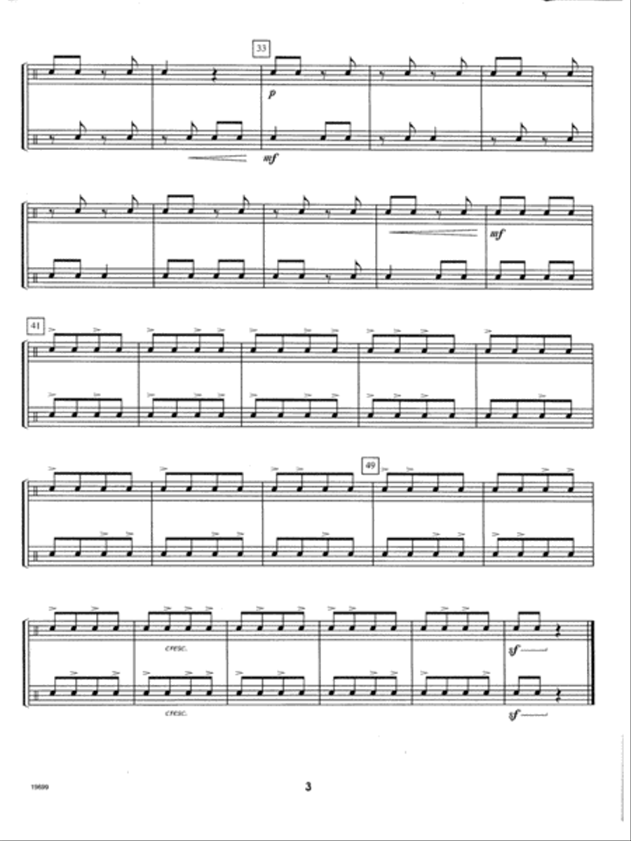 More Contest Duets For Young Snare Drummers Snare Drum scores gallery preview page 3
