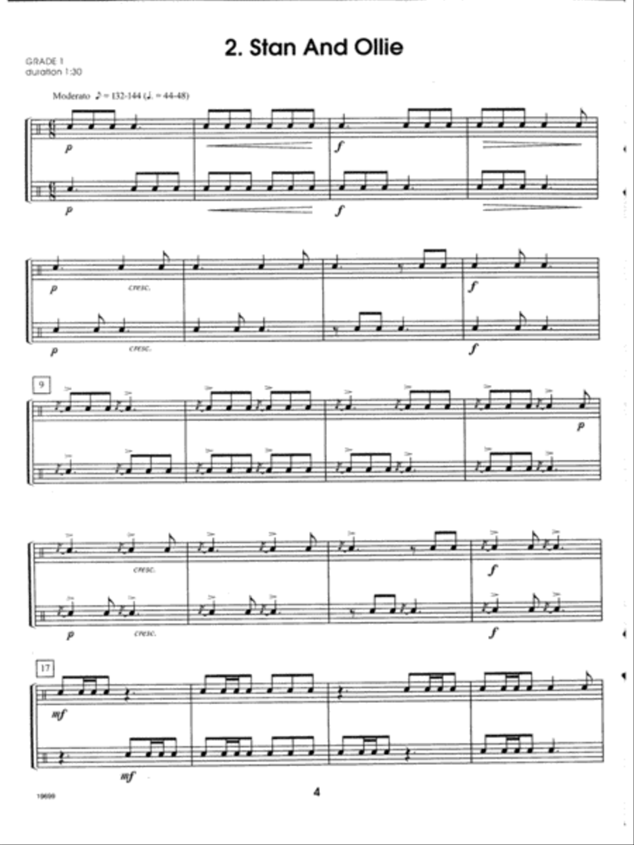 More Contest Duets For Young Snare Drummers Snare Drum scores gallery preview page 4