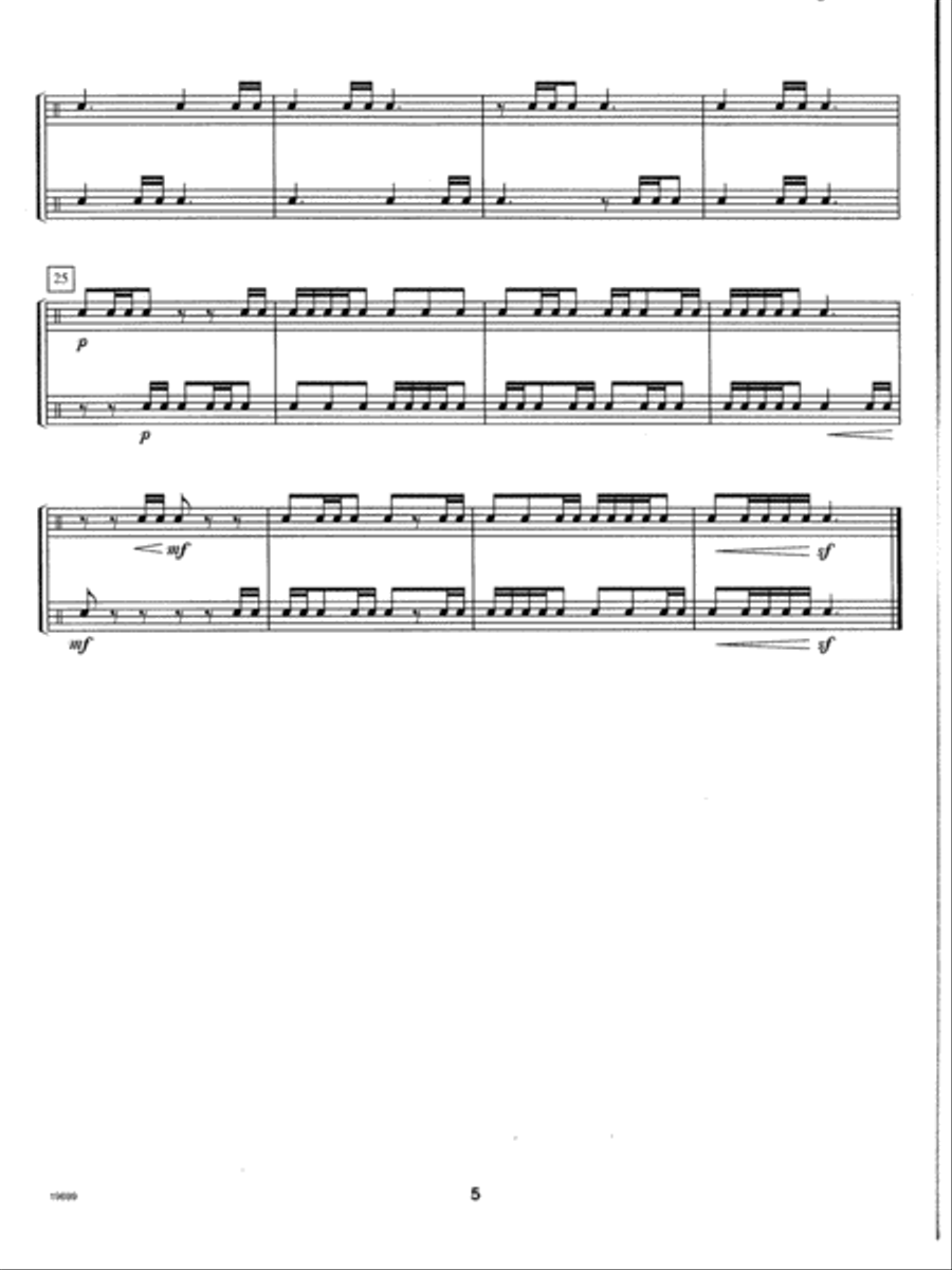 More Contest Duets For Young Snare Drummers Snare Drum scores gallery preview page 5