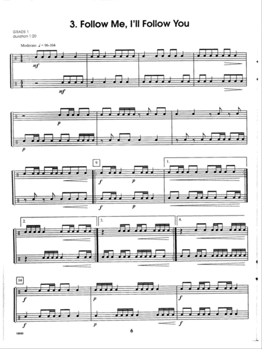 More Contest Duets For Young Snare Drummers Snare Drum scores gallery preview page 6