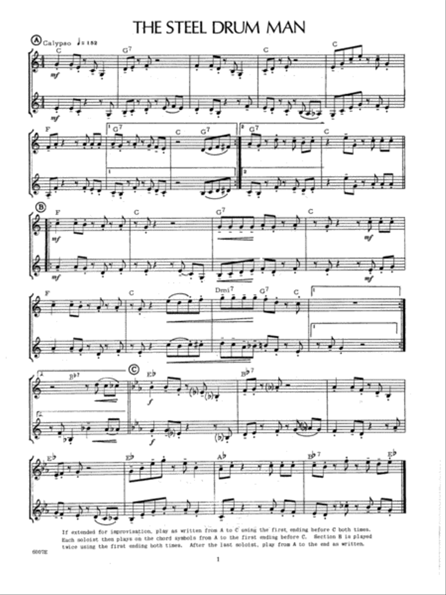 14 Jazz-Rock Duets Percussion scores gallery preview page 2